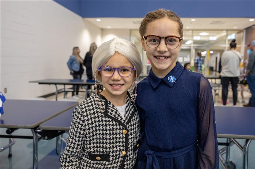 Students dressed as historical figures
